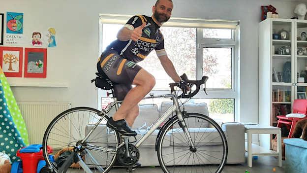 Former Dublin hurling captain, David Sweeney, is one of eight Croke Park staff-members who will take part in the 24-hour turbo-trainer charity cycle.