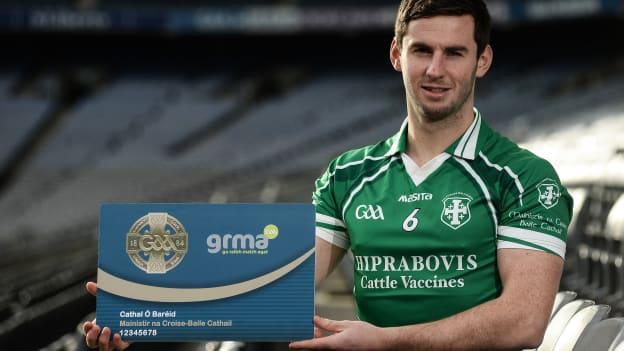 Holycross-Ballycahill and Tipperary hurler, Cathal Barrett, at the launch of the grma scheme in Croke Park. 