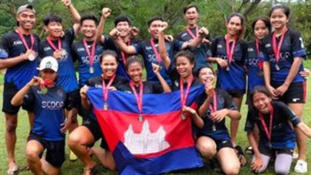 Cáirde Khmer players pictured at the 2022 Asian Gaelic Games. 