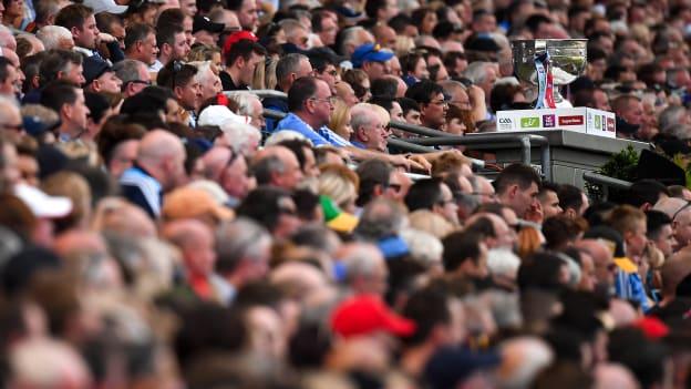 The Sam Maguire Cup on All Ireland SFC Final day in 2018.
