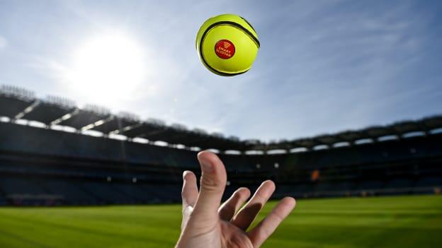 Pictured is the GAA Smart Sliotar at Croke Park in Dublin. 