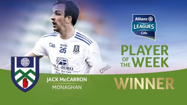 Jack McCarron is the GAA.ie Footballer of the Week.
