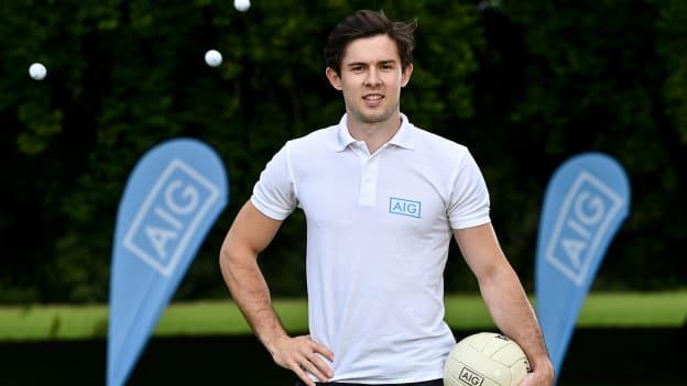 Dublin and Naomh Olaf footballer, Davy Byrne, pictured at the launch of this year’s AIG Cups & Shields at the GUI National Golf Academy at Carton House in Maynooth, Kildare. 