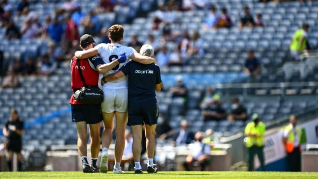 Kevin Feely was carried off the pitch in the Leinster semi-final, hurting Kildare's chances against Dublin. 