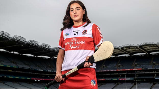 Derry's Aine McAllister pictured ahead of the Glen Dimplex All-Ireland Intermediate Camogie Final against Meath at Croke Park. 