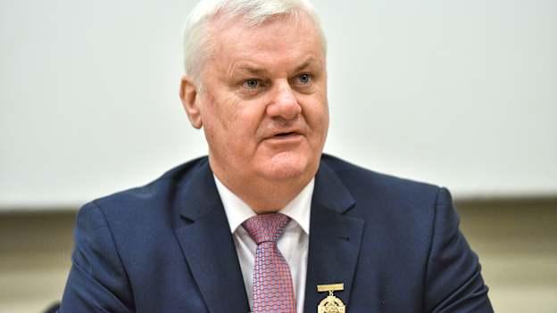 Uachtarán Chumann Lúthchleas Gael Aogán Ó Fearghail.