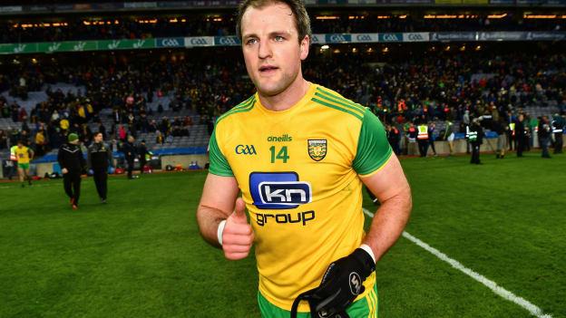 Michael Murphy pictured after Donegal's victory over Meath in this year's Allianz Football League Division 2 Final. 