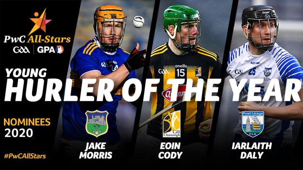 Tipperary's Jake Morris, Kilkenny's Eoin Cody, and Waterford's Iarlaith Daly are the PwC All-Stars Young Hurler of the Year nominees for 2020. 