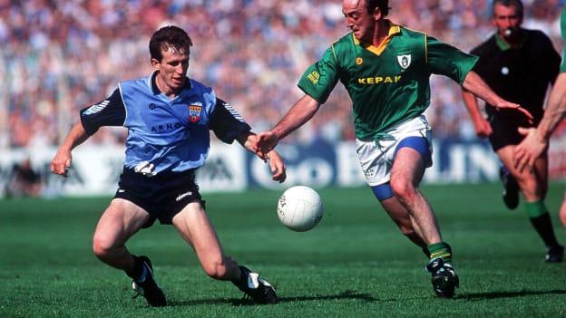 Niall Guiden, Dublin in action against Colm Coyle, Meath, Dublin 