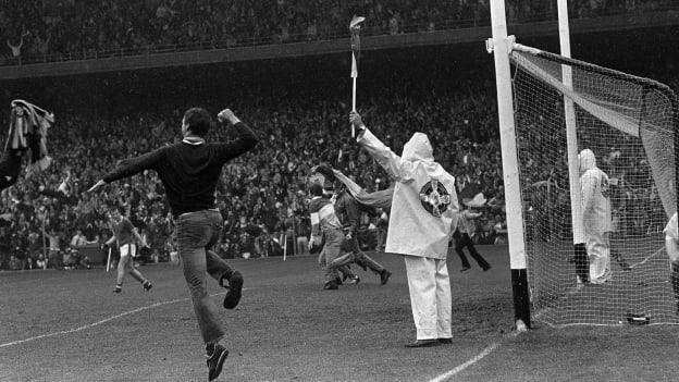 Offaly supporters celebrating at Croke Park in 1982.