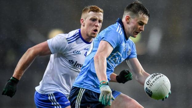 Dara Mullin, in Allianz Football League action for Dublin in February, has been impressing for Kilmacud Crokes recently.