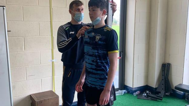 Rob Mulcahy pictured undertaking a Peak Height Velocity (PHV) Assessment of a Clare GAA Academy member. PHV is the period of time a child experiences the largest increase in stature.