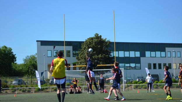 Action from the John West Féile Peile na nÓg European Final between Brussels and Vannes. 