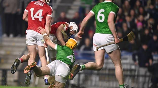 Declan Dalton netting a goal for Cork against Limerick in the Allianz Hurling League at Páirc Uí Chaoimh in February. Photo by Eóin Noonan/Sportsfile