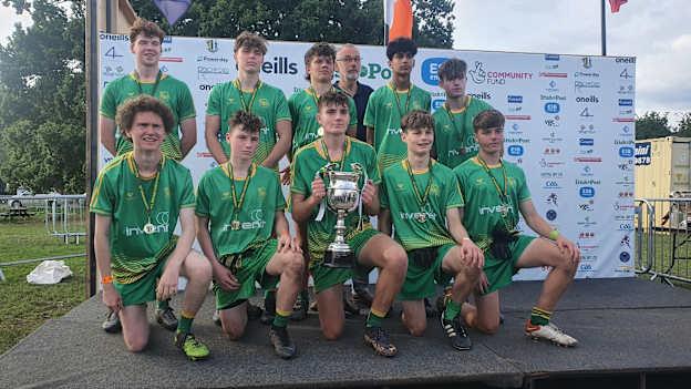 Tara GAA club celebrate with the U-17 Boys Cup. 