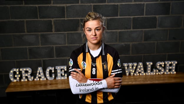 Grace Walsh of Kilkenny during the launch of the Littlewoods Ireland Camogie Leagues at Clanna Gael Fontenoy GAA Club in Dublin Littlewoods Ireland continues its pledge to encourage supporters to attend games and support their county at this year’s Littlewoods Ireland Camogie Leagues. The Littlewoods Ireland Camogie Leagues begin this Saturday 5th of February, to purchase your tickets visit www.camogie.ie. 