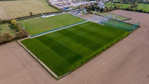 An aerial view of Ballyboughal's playing grounds.