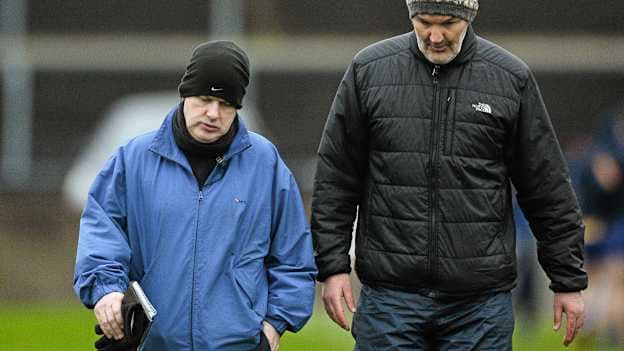 Former Ballina Stephenites players Kevin McStay and Liam McHale.