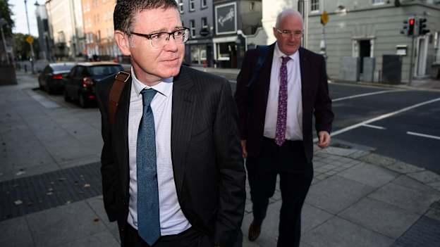  Ard Stiúrthóir of the GAA Tom Ryan, left, and Uachtarán Chumann Lúthchleas Gael John Horan on arrival at Dáil Éireann in Dublin where representatives from the FAI, GAA & IRFU sporting bodies made a collaborative proposal last September to Government on a roadmap for the safe return of supporters to stadia in Ireland.