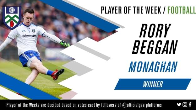 GAA.ie Footballer of the Week Rory Beggan.