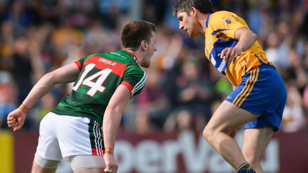 Cillian O Connor celebrates at Cusack Park, Ennis.