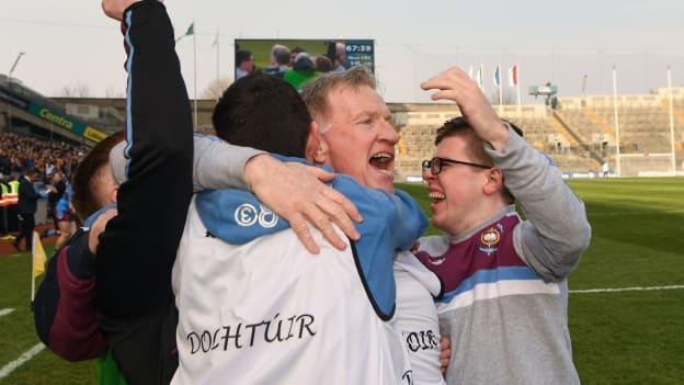 Dom Corrigan celebrates following Saturday's Hogan Cup triumph at Croke Park.