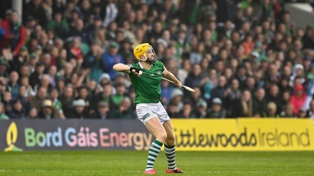 Limerick's Séamus Flanagan celebrates at FBD Semple Stadium.