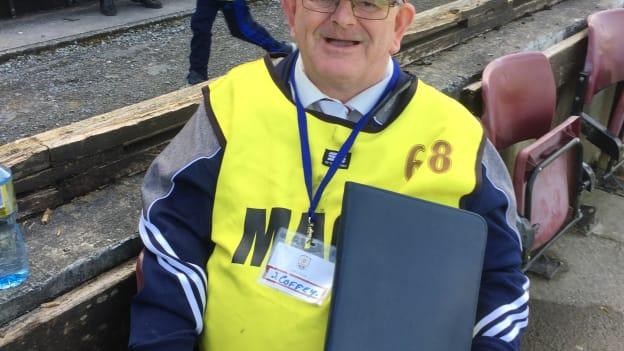 Brendan Coffey on steward duty at Pearse Stadium.