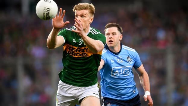 Tommy Walsh in action against Dublin's Philly McMahon in the 2019 All-Ireland SFC Final replay. 