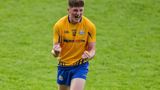 Knockmore's Connell Dempsey celebrates at Elverys MacHale Park.