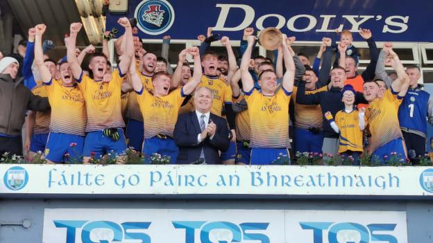 The Nire players celebrate after their Waterford SFC Final win over Rathgormack. 
