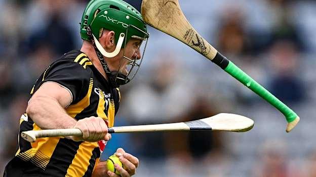 Piaras Ó Mídheach's photograph of  Kilkenny hurler Eoin Cody running past the flying hurley of Kilkenny runs past the flying hurl of Liam Óg McGovern of Wexford on his way to scoring his side's first goal during the Leinster GAA Hurling Senior Championship Semi-Final wins the 2021 MacNamee award for best photograph. 