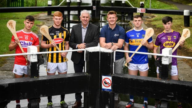 At the Bord Gáis Energy GAA Hurling All-Ireland U-20 Championship semi-finals preview event in Dublin were Ger Cunningham and Joe Canning who were announced as judges for the Bord Gáis Energy U-20 Player of the Year Award. They were joined by Cork’s Brian Turnbull, Kilkenny’s Adrian Mullen, Tipperary’s Paddy Cadell and Wexford’s Charlie McGuickan who will compete in the semi-finals.