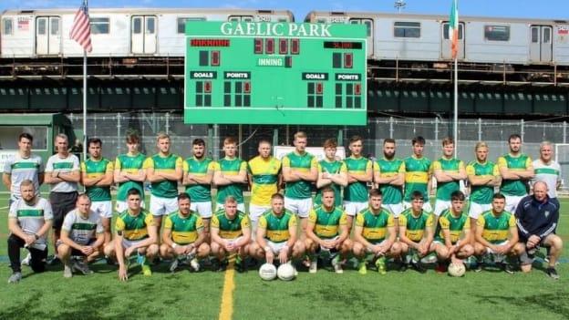 The St. Barnabas team that won their club's first ever New York Senior Football Championship. 