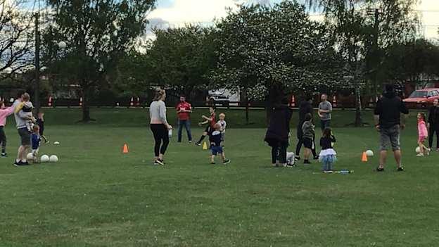Canterbury GAA host coaching sessions for kids every weekend.