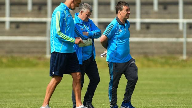 Roscommon manager Kevin McStay pictured with selectors Liam MacHale and Ger Dowd.