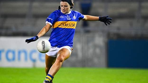Dual star Róisín Howard in TG4 All Ireland Ladies Football Championship action for Tipperary against Waterford.