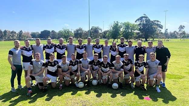 The Victoria men's senior and intermediate football teams that will compete in the 2022 GFHAA State Championships this week. 