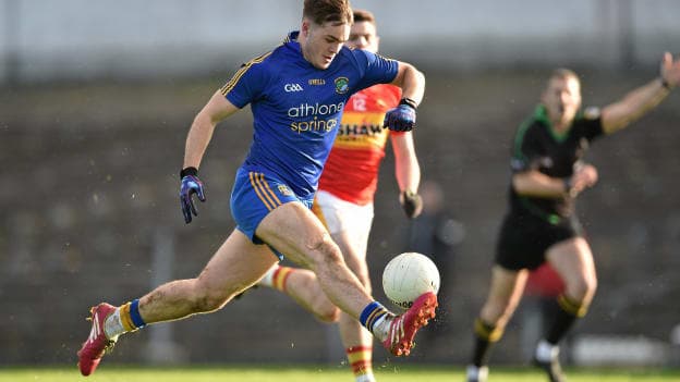 Ultan Harney in full flow for Clann na nGael in the AIB Connacht club championship. 