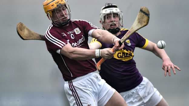 Galway's Davy Glennon in Allianz Hurling League action against Wexford.