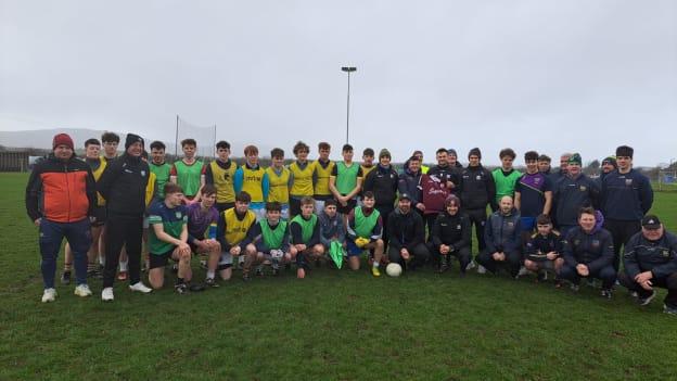 Members of the Galway football panel and backroom team recently visited Loughrea.