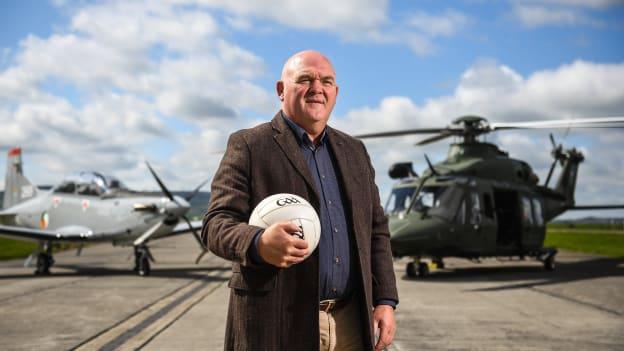 Wicklow manager John Evans pictured at the launch of the Leinster Senior Football Championship.
