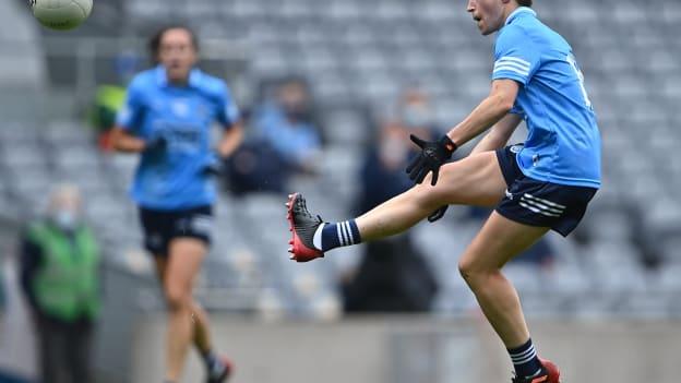 Sinéad Aherne of Dublin during the TG4 Ladies Football All-Ireland Championship semi-final match between Dublin and Mayo at Croke Park in Dublin. 