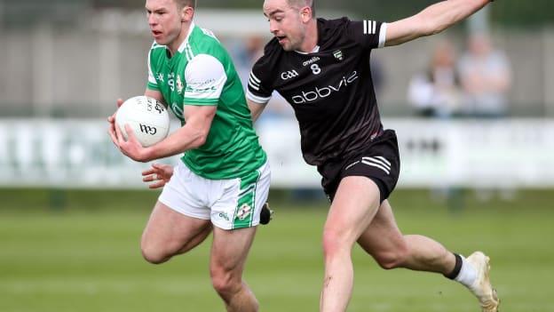 London's Liam Gavaghan in Connacht SFC action against Sligo's Cian Lally at McGovern Park. Photo by Matt Impey/Sportsfile