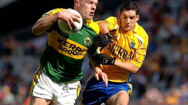 Kerry's Tommy Walsh in action against Roscommon's Stephen Ormsby in the drawn 2006 All-Ireland Minor Football Final. 