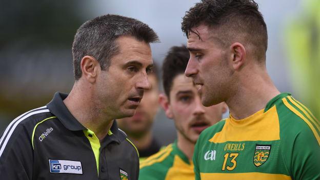 Donegal manager Rory Gallagher and star forward Paddy McBrearty.