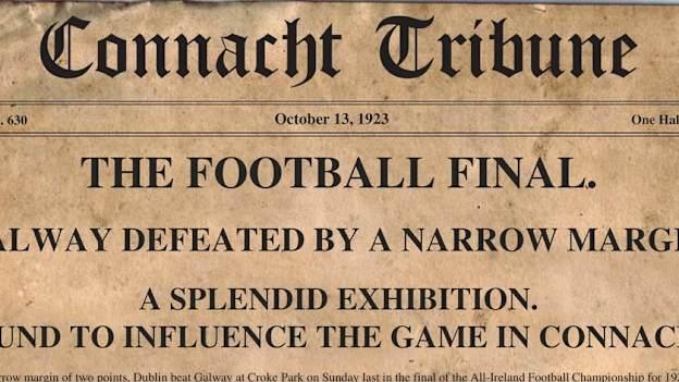 1922 GAA Football Final Match Report Cover