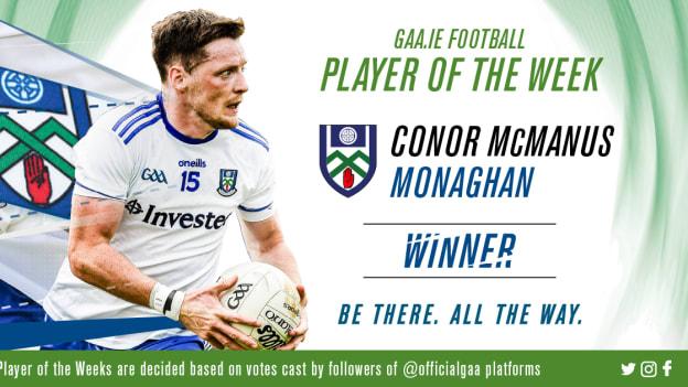 GAA.ie Footballer of the Week Conor McManus.