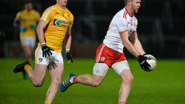 Frank Burns was prominent for Tyrone against Antrim on Wednesday evening.