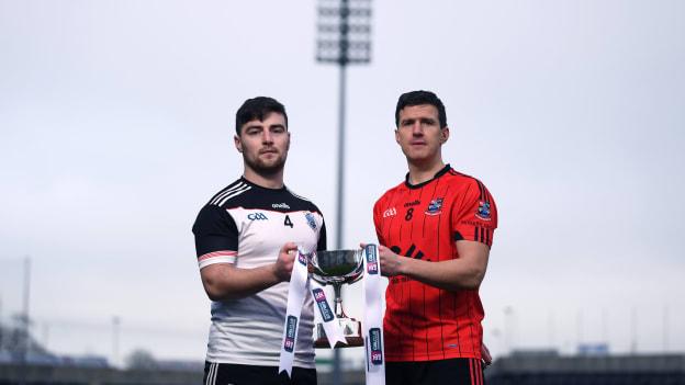 Mickey Jones, Mullinavat, and Adrian Reid, Mattock Rangers, pictured ahead of the AIB Leinster Intermediate Football Final.